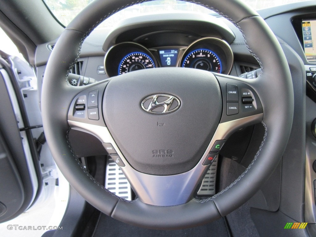 2016 Hyundai Genesis Coupe 3.8 Ultimate Tan Steering Wheel Photo #115990271