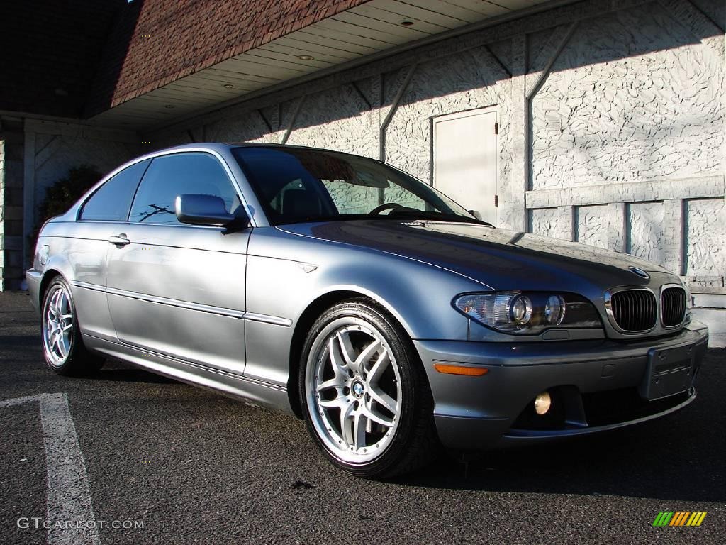 2004 3 Series 330i Coupe - Silver Grey Metallic / Black photo #6