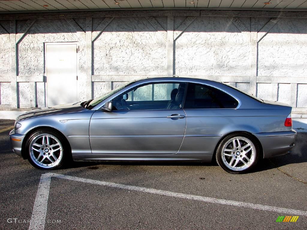 2004 3 Series 330i Coupe - Silver Grey Metallic / Black photo #8