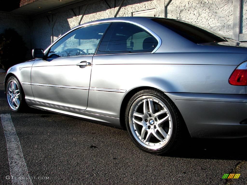 2004 3 Series 330i Coupe - Silver Grey Metallic / Black photo #10