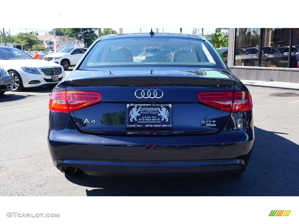 2013 A4 2.0T quattro Sedan - Scuba Blue Metallic / Velvet Beige/Black photo #11