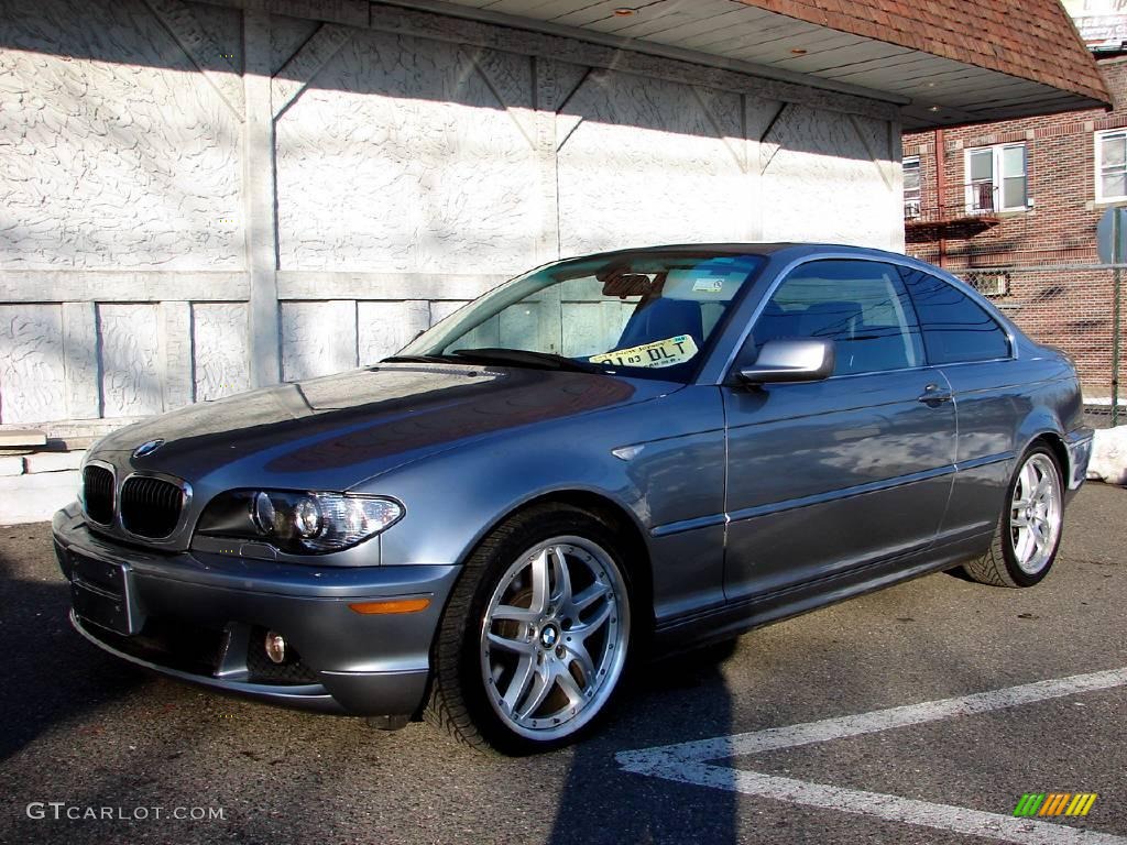 2004 3 Series 330i Coupe - Silver Grey Metallic / Black photo #12