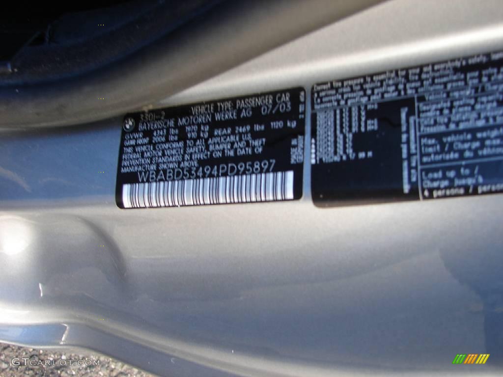 2004 3 Series 330i Coupe - Silver Grey Metallic / Black photo #16