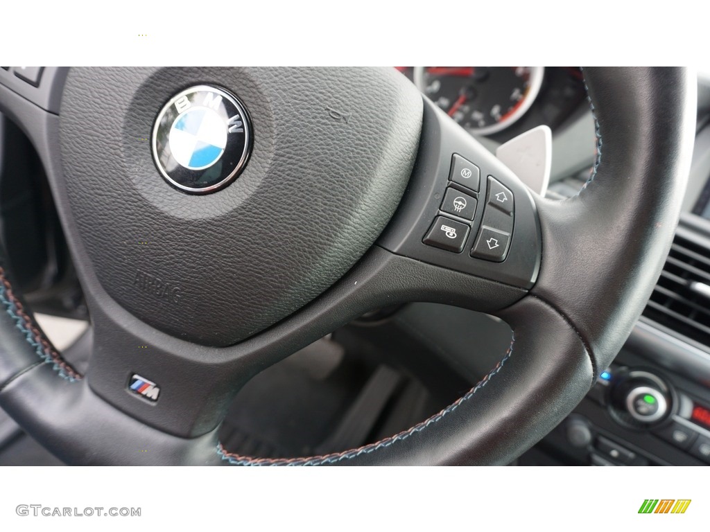 2012 X6 M  - Carbon Black Metallic / Black photo #25
