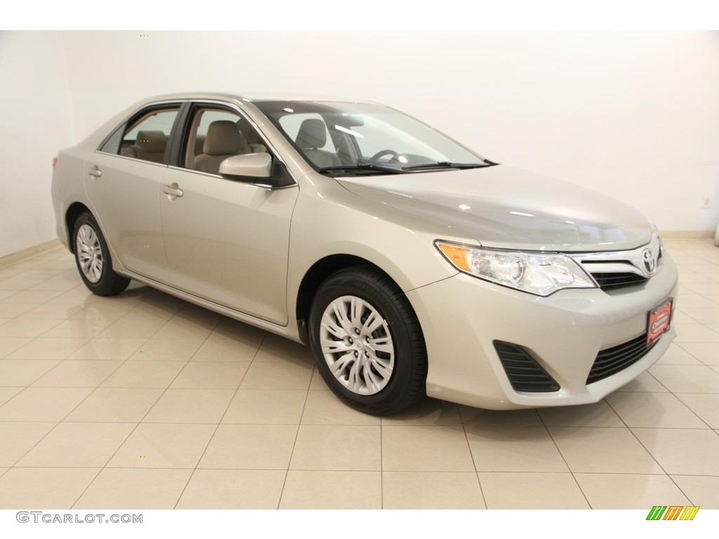 2014 Camry LE - Creme Brulee Metallic / Ivory photo #1