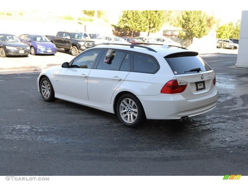 2007 3 Series 328xi Wagon - Alpine White / Grey photo #4