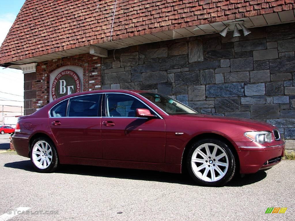 2005 7 Series 745Li Sedan - Chiaretto Red Metallic / Basalt Grey/Flannel Grey photo #3