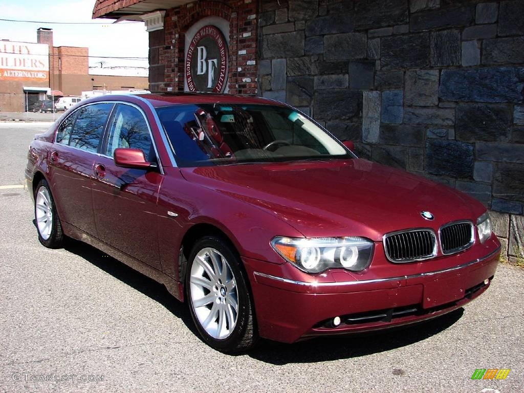 2005 7 Series 745Li Sedan - Chiaretto Red Metallic / Basalt Grey/Flannel Grey photo #7