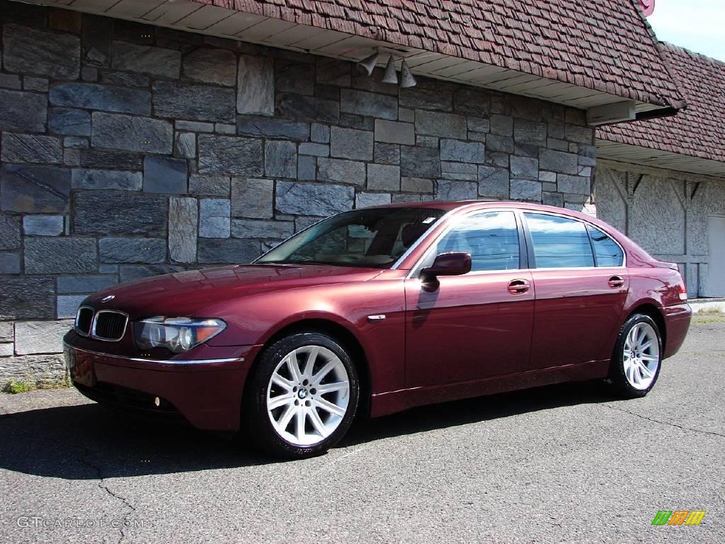 2005 7 Series 745Li Sedan - Chiaretto Red Metallic / Basalt Grey/Flannel Grey photo #8