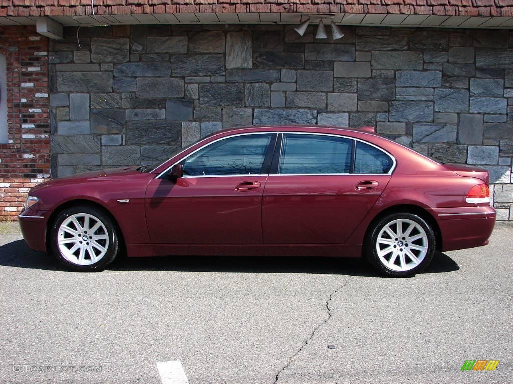 2005 7 Series 745Li Sedan - Chiaretto Red Metallic / Basalt Grey/Flannel Grey photo #12