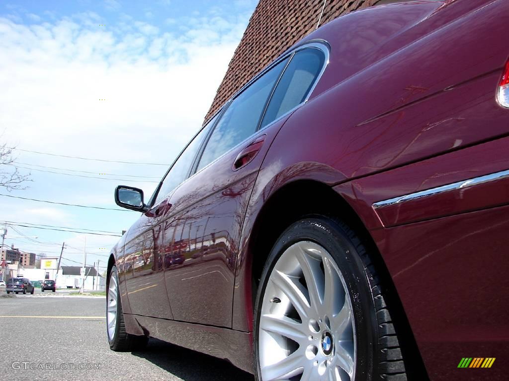 2005 7 Series 745Li Sedan - Chiaretto Red Metallic / Basalt Grey/Flannel Grey photo #13