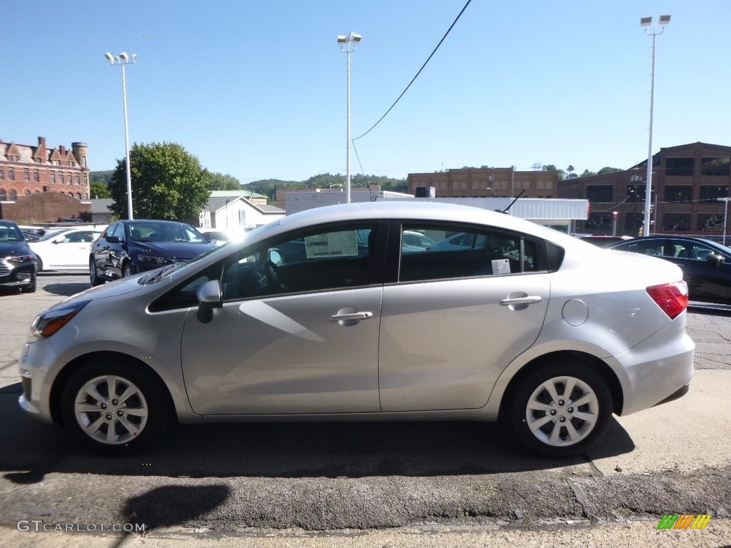 2017 Rio LX Sedan - Bright Silver / Black photo #6