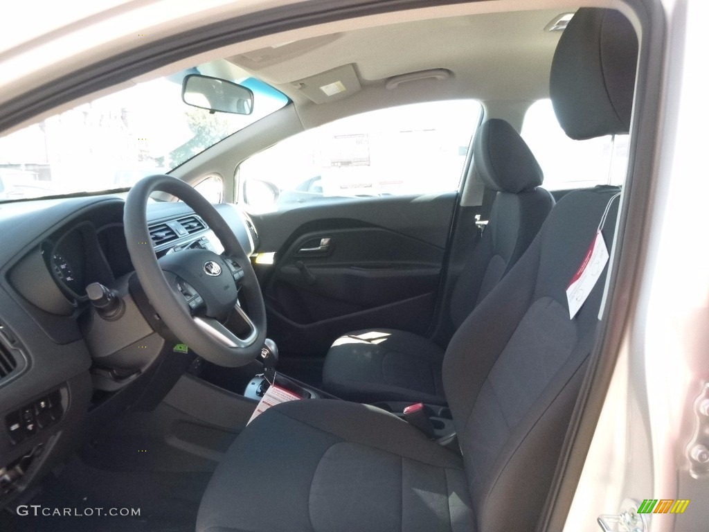 Black Interior 2017 Kia Rio LX Sedan Photo #115995345