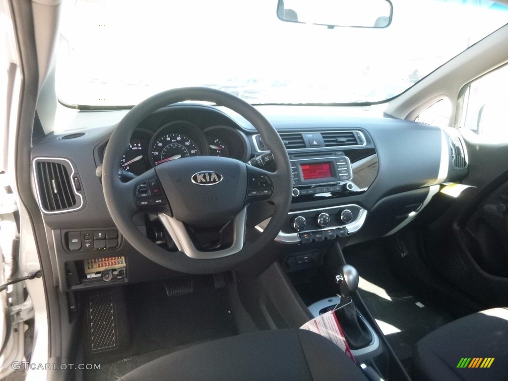 Black Interior 2017 Kia Rio LX Sedan Photo #115995390