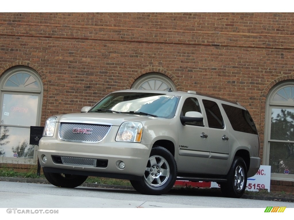 2007 Yukon XL Denali AWD - Gold Mist Metallic / Cocoa/Light Cashmere photo #2