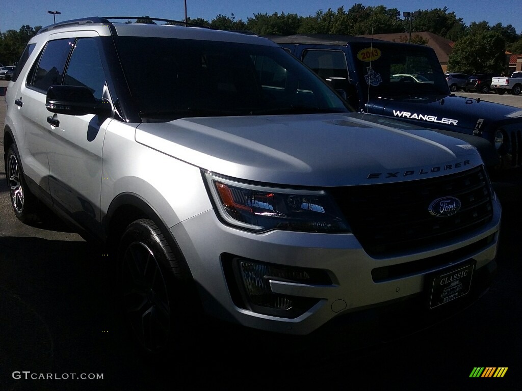 2016 Explorer Sport 4WD - Ingot Silver Metallic / Ebony Black photo #21
