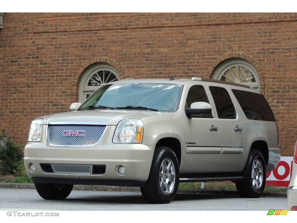 2007 Yukon XL Denali AWD - Gold Mist Metallic / Cocoa/Light Cashmere photo #7