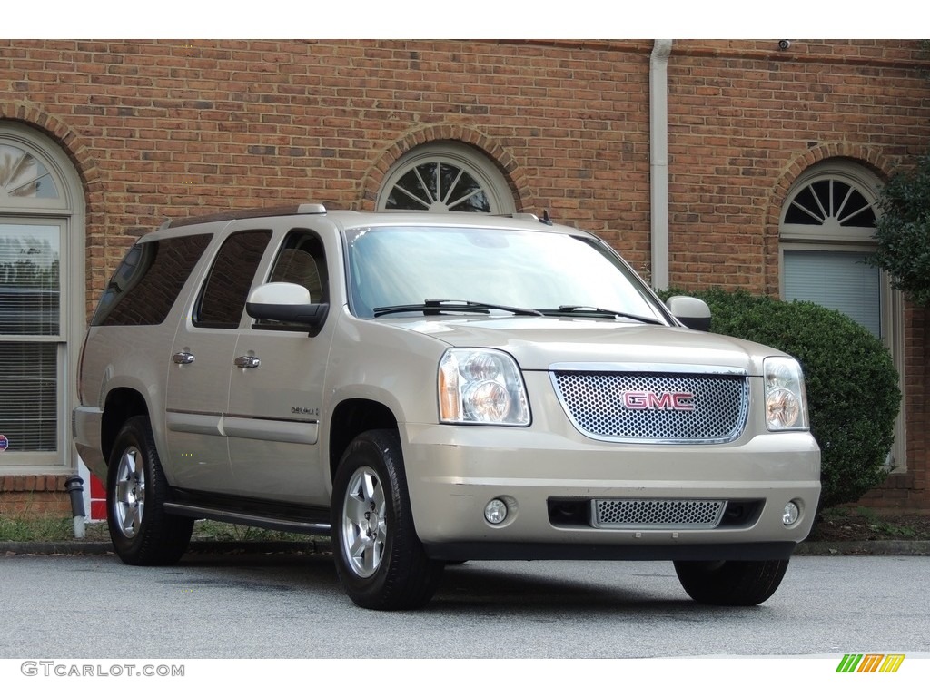 2007 Yukon XL Denali AWD - Gold Mist Metallic / Cocoa/Light Cashmere photo #8