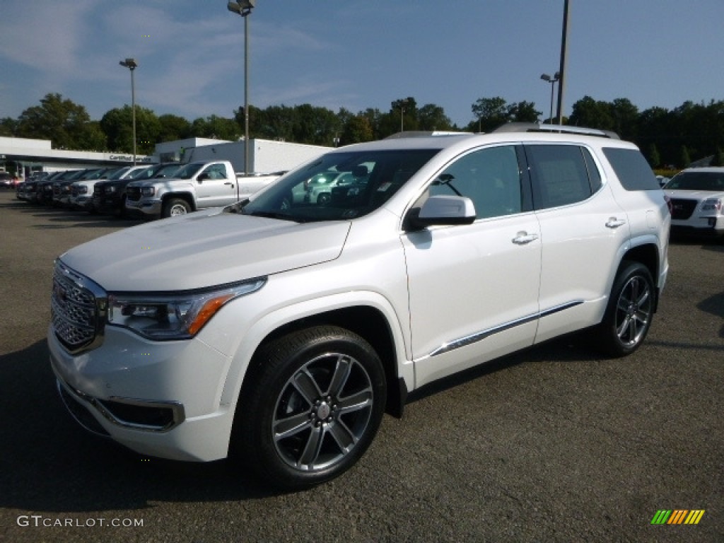 White Frost Tricoat 2017 GMC Acadia Denali AWD Exterior Photo #115997097