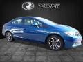 Dyno Blue Pearl 2013 Honda Civic EX Sedan