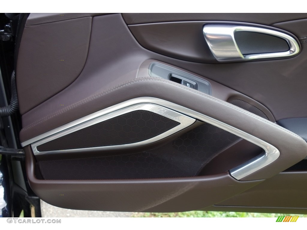 2015 Porsche 911 Turbo S Coupe Espresso Natural Leather Door Panel Photo #115999959