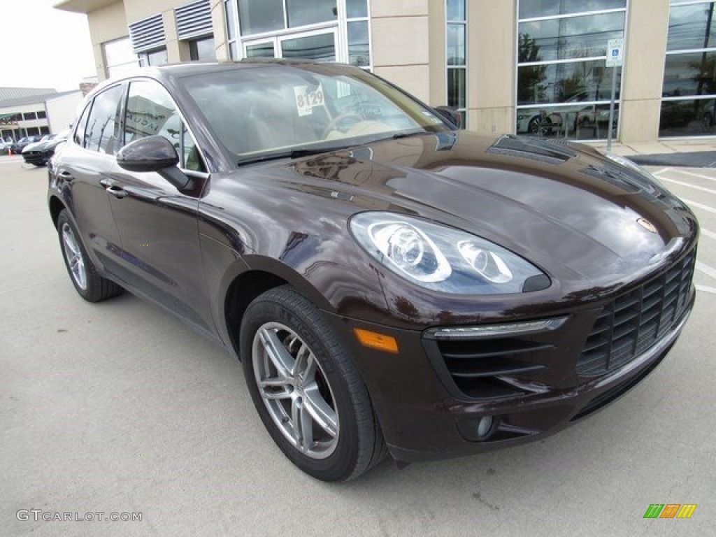 Mahogany Metallic 2015 Porsche Macan S Exterior Photo #116002335