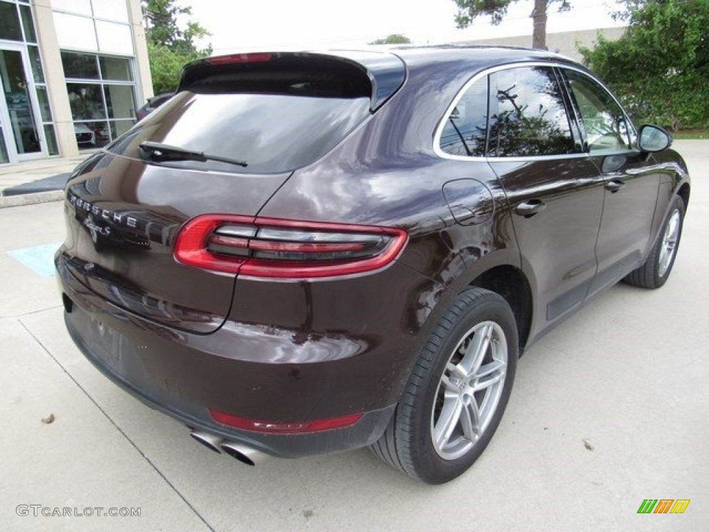 Mahogany Metallic 2015 Porsche Macan S Exterior Photo #116002443