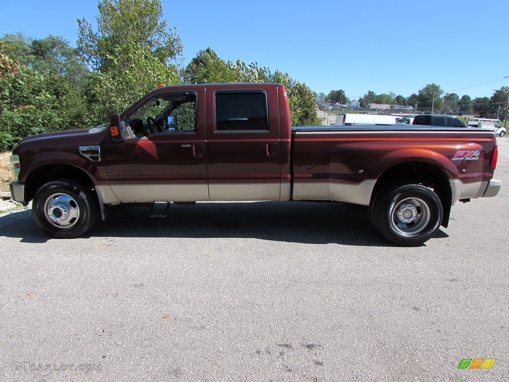 2008 F350 Super Duty King Ranch Crew Cab 4x4 Dually - Dark Copper Metallic / Chaparral Brown photo #1