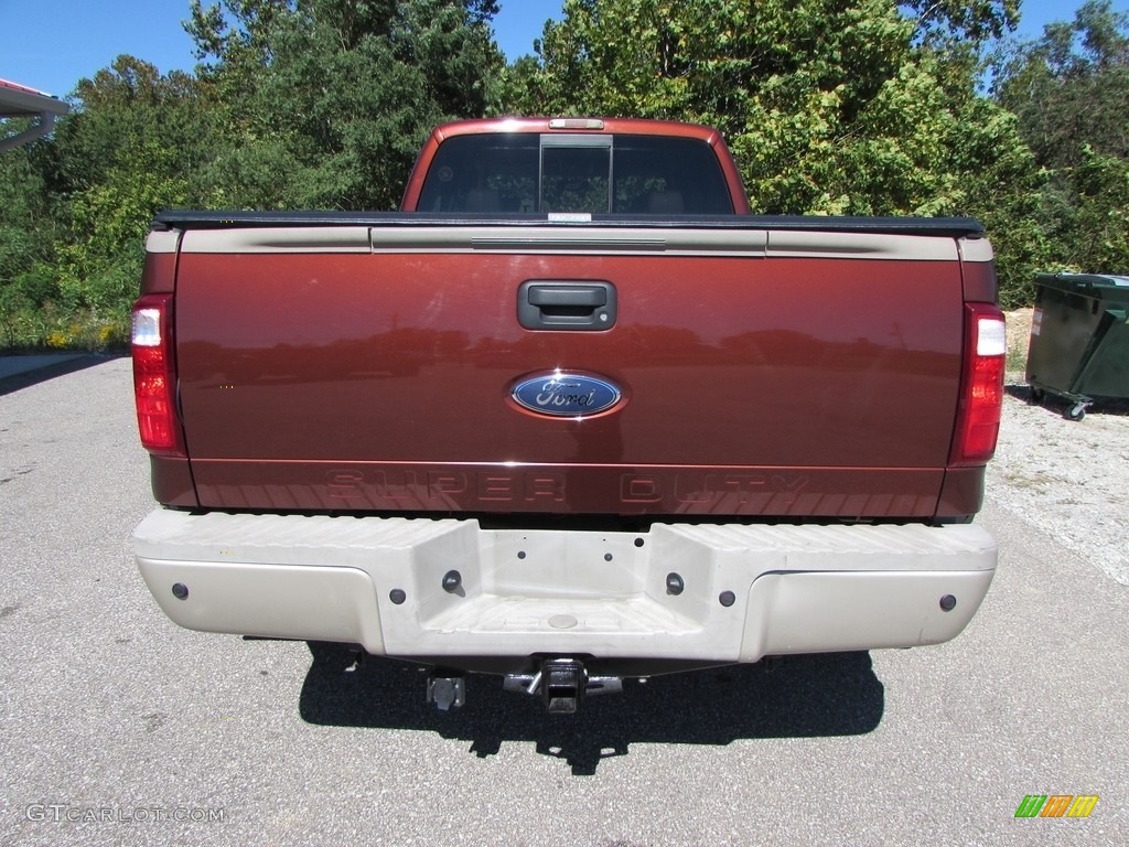 2008 F350 Super Duty King Ranch Crew Cab 4x4 Dually - Dark Copper Metallic / Chaparral Brown photo #4