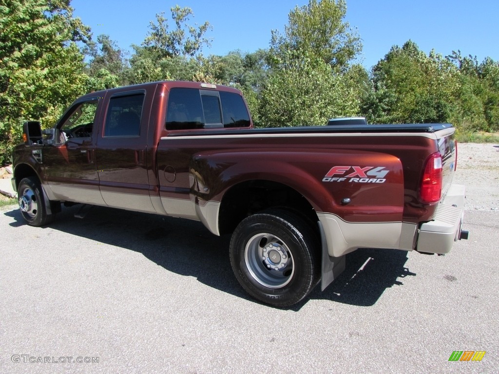 2008 F350 Super Duty King Ranch Crew Cab 4x4 Dually - Dark Copper Metallic / Chaparral Brown photo #5