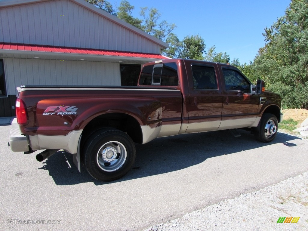 2008 F350 Super Duty King Ranch Crew Cab 4x4 Dually - Dark Copper Metallic / Chaparral Brown photo #6
