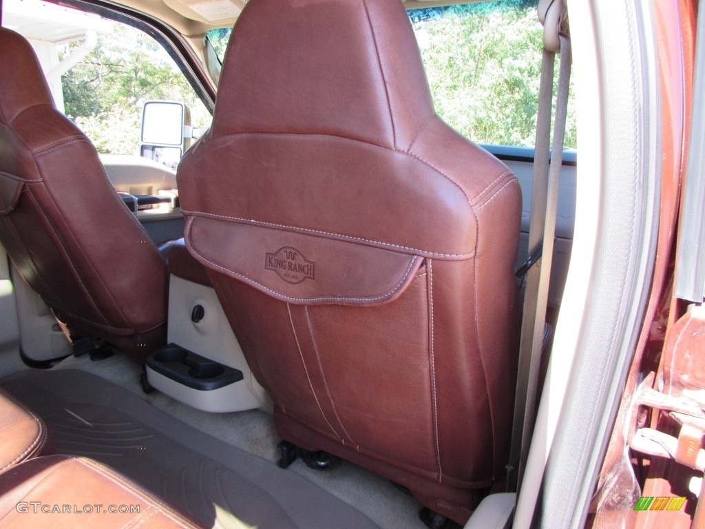 2008 F350 Super Duty King Ranch Crew Cab 4x4 Dually - Dark Copper Metallic / Chaparral Brown photo #17