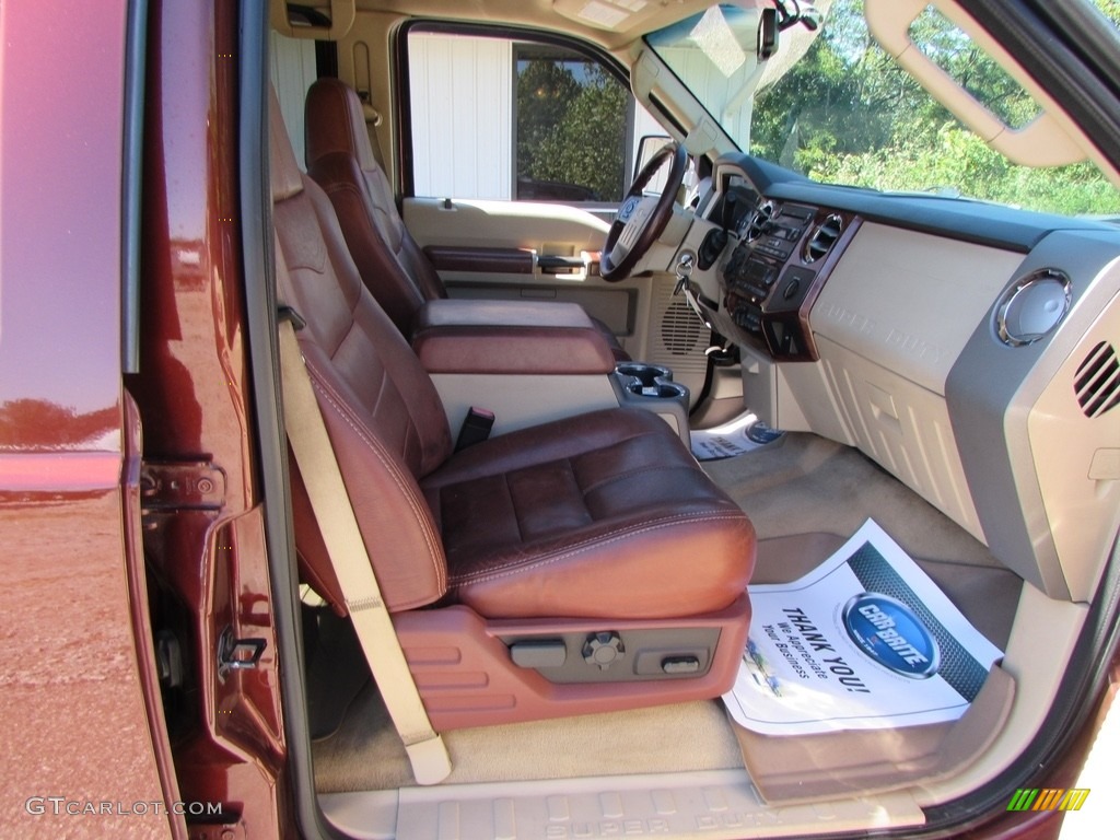 2008 F350 Super Duty King Ranch Crew Cab 4x4 Dually - Dark Copper Metallic / Chaparral Brown photo #21