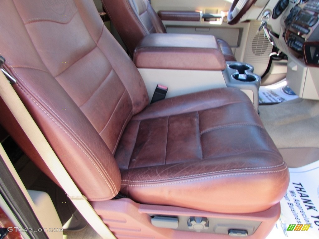 2008 F350 Super Duty King Ranch Crew Cab 4x4 Dually - Dark Copper Metallic / Chaparral Brown photo #23