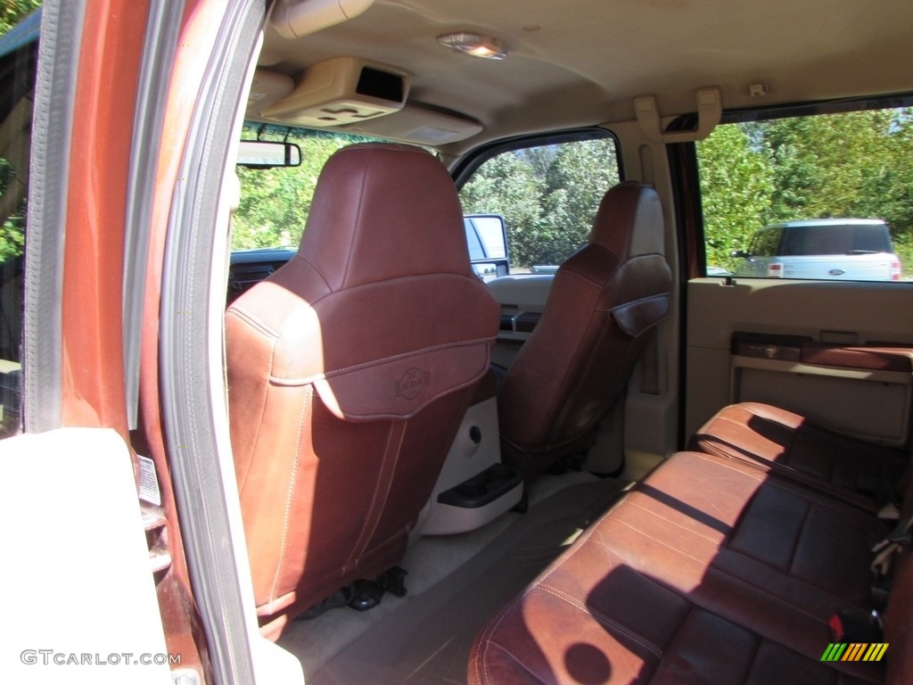 2008 F350 Super Duty King Ranch Crew Cab 4x4 Dually - Dark Copper Metallic / Chaparral Brown photo #28