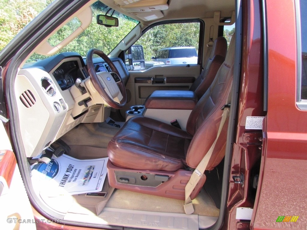 2008 F350 Super Duty King Ranch Crew Cab 4x4 Dually - Dark Copper Metallic / Chaparral Brown photo #31