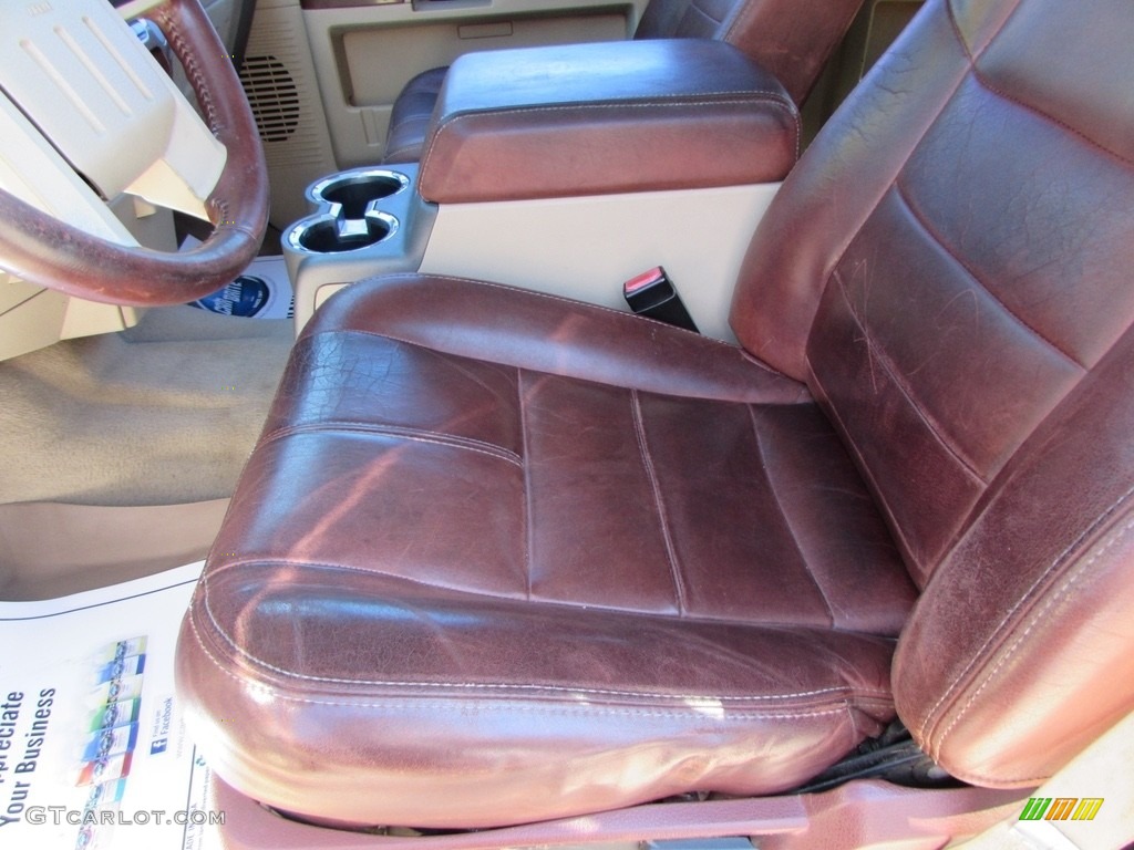 2008 F350 Super Duty King Ranch Crew Cab 4x4 Dually - Dark Copper Metallic / Chaparral Brown photo #33