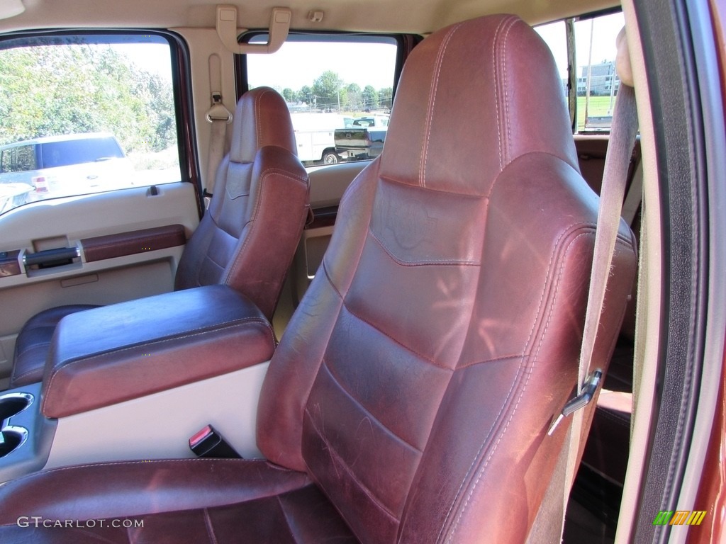 2008 F350 Super Duty King Ranch Crew Cab 4x4 Dually - Dark Copper Metallic / Chaparral Brown photo #34