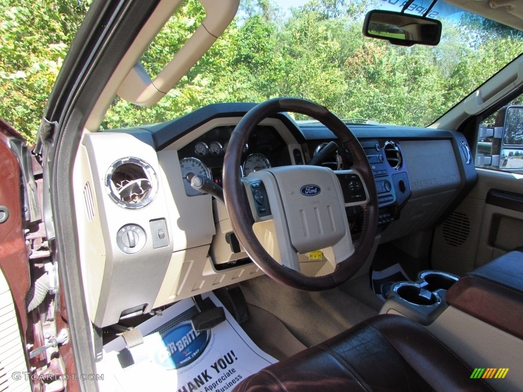 2008 F350 Super Duty King Ranch Crew Cab 4x4 Dually - Dark Copper Metallic / Chaparral Brown photo #35