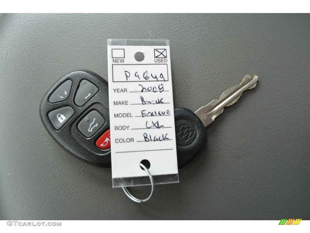 2008 Enclave CXL AWD - Carbon Black Metallic / Cashmere/Cocoa photo #29