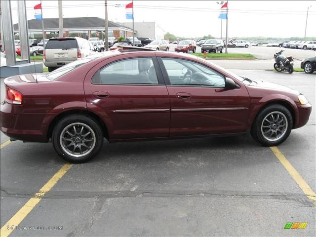 2002 Sebring LXi Sedan - Dark Garnet Red Pearl / Dark Slate Gray photo #5