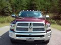 2017 Delmonico Red Pearl Ram 3500 Laramie Longhorn Crew Cab 4x4 Dual Rear Wheel  photo #3