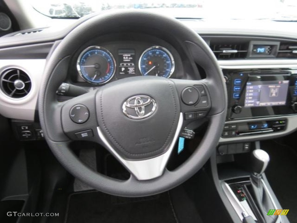 2017 Toyota Corolla LE Steel Gray Steering Wheel Photo #116006232