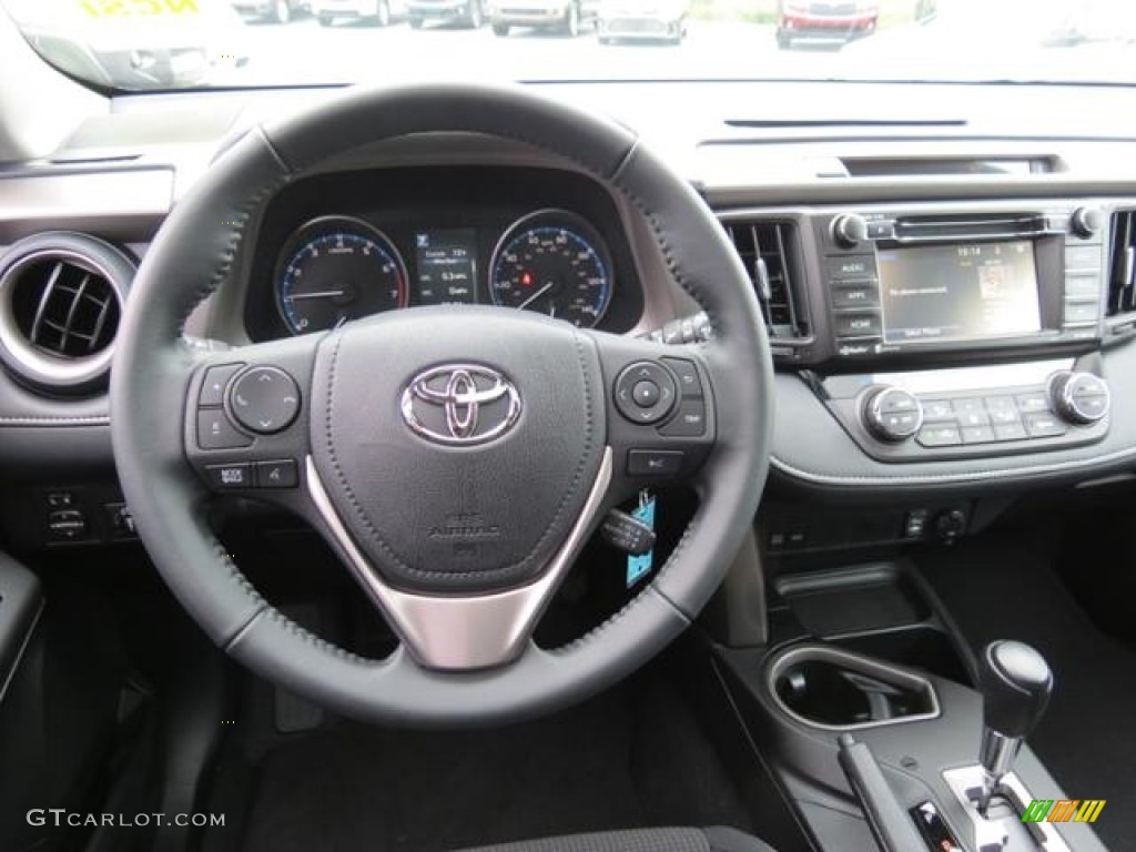 2017 Toyota RAV4 XLE Black Dashboard Photo #116006655