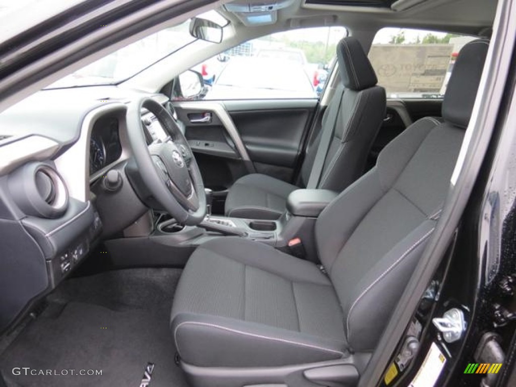 Black Interior 2017 Toyota RAV4 XLE Photo #116006706