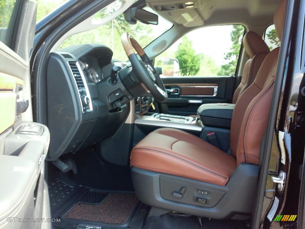 2017 3500 Laramie Longhorn Crew Cab 4x4 Dual Rear Wheel - Brilliant Black Crystal Pearl / Black/Cattle Tan photo #17