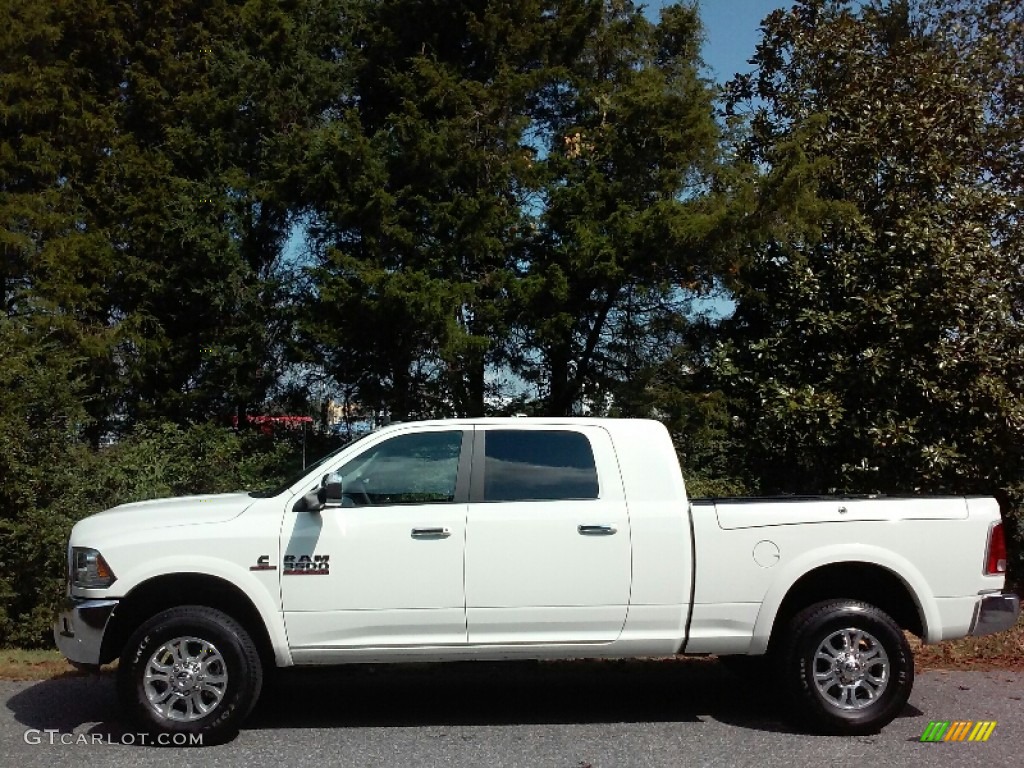 Pearl White 2017 Ram 3500 Laramie Mega Cab 4x4 Exterior Photo #116008398