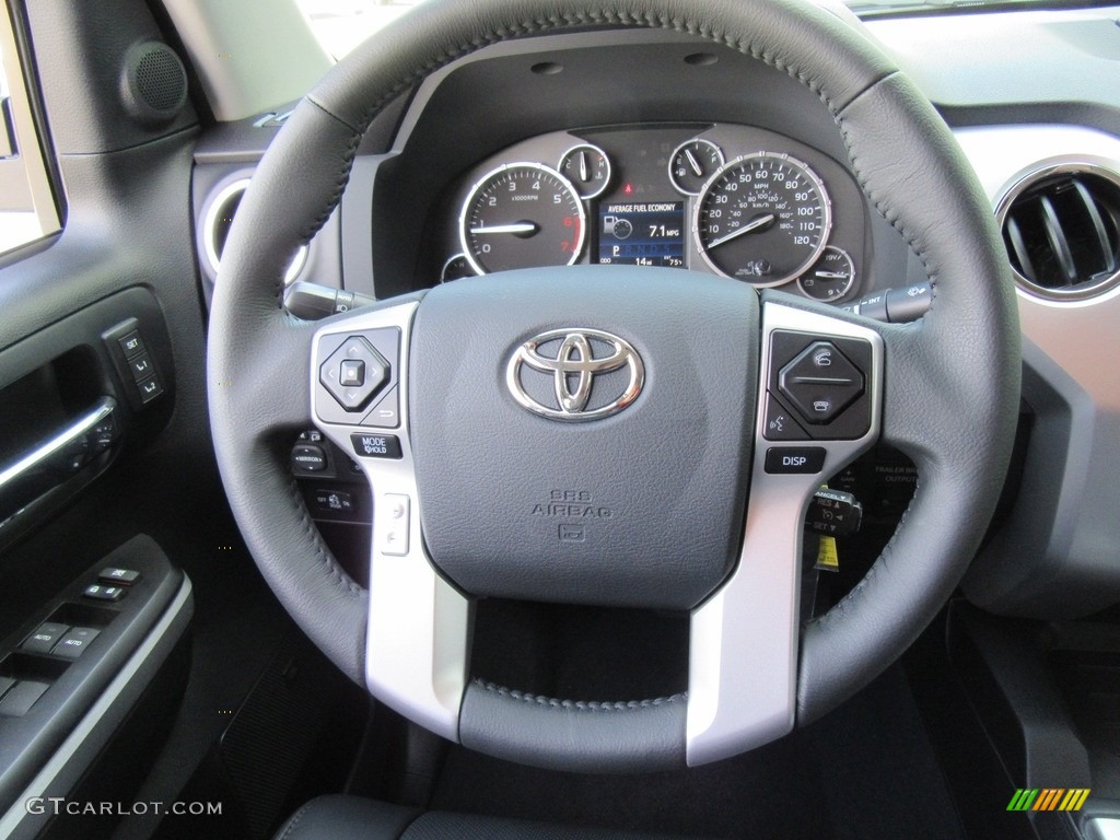 2017 Toyota Tundra Platinum CrewMax Black Steering Wheel Photo #116009190