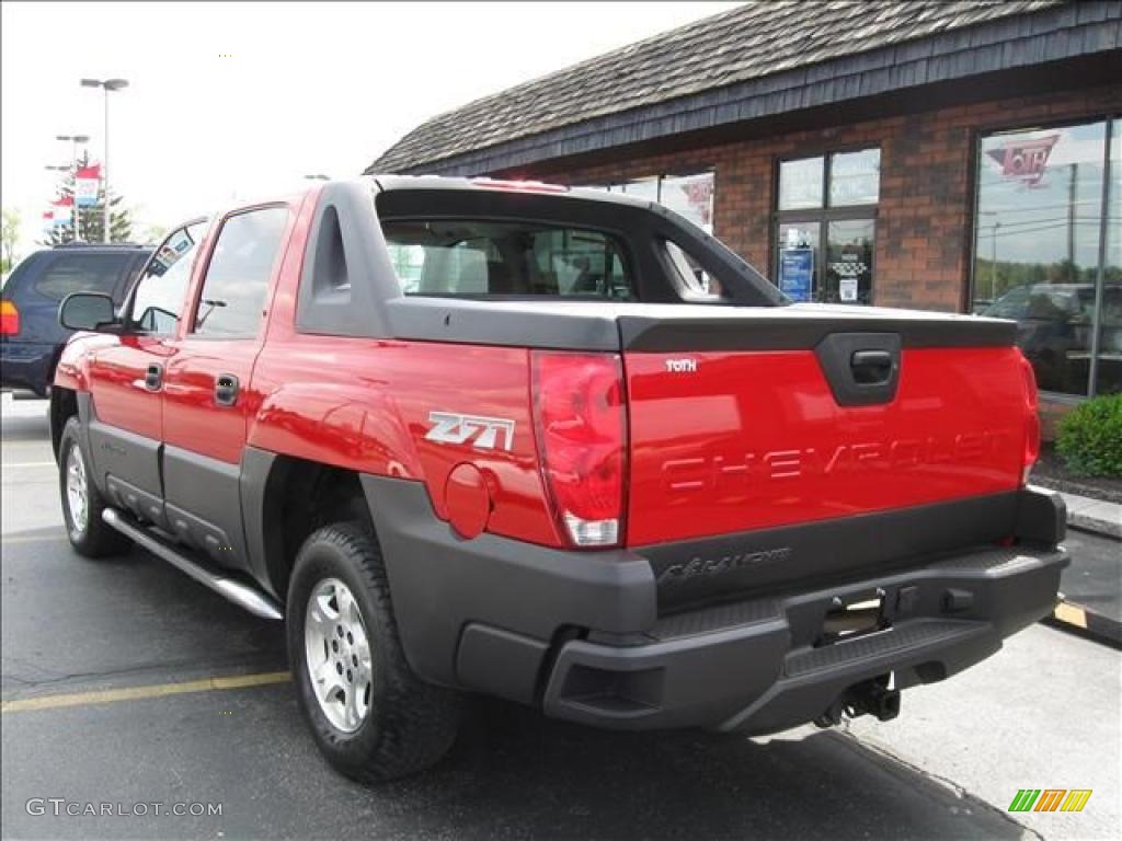 2005 Avalanche Z71 4x4 - Victory Red / Gray/Dark Charcoal photo #3