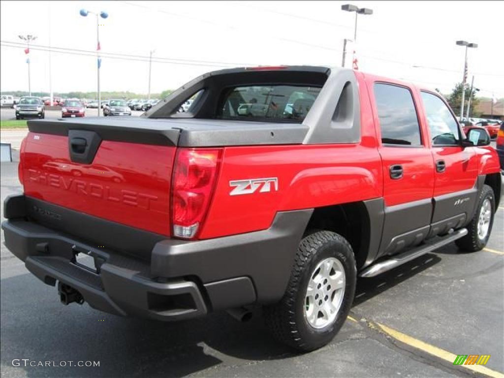 2005 Avalanche Z71 4x4 - Victory Red / Gray/Dark Charcoal photo #4